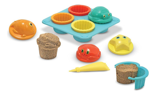Melissa & Doug Sand Cupcakes Tartaletas De Arena