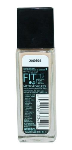 Maybelline Fit Me Matte Base 112 Natural Ivory 30 Ml.