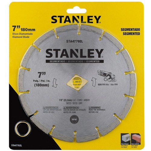 Disco Diamantado Segmentado 7 Pol. Stanley Sta47702l