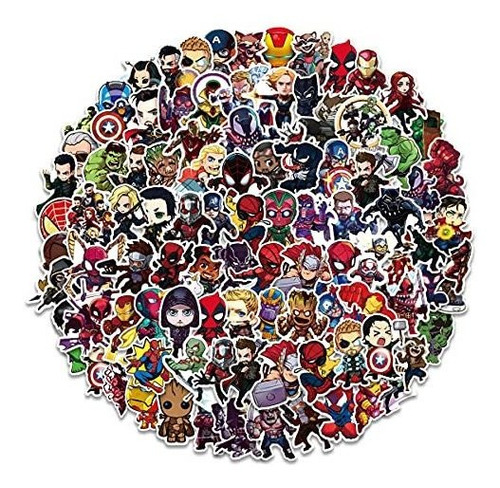 100pcs Calcomanías De Superheroe - B09cm4jxm21