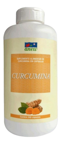 Curcumina Anew 240 Cáps 40 Mg (curcuma Longa) Sabor Natural