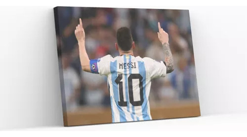 Cuadro De Lionel Messi Para Decorar Tu Cuarto 140 X 70