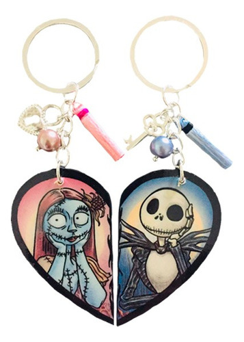 Llaveros Jack Y Sally - El Extraño Mundo De Jack Corazon N