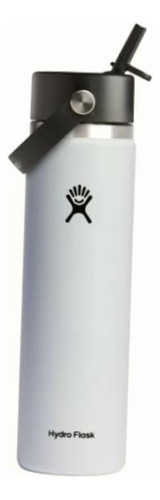 Hydro Flask Gorra De Paja Flexible Ancha De 24 Onzas, Color Color Blanco