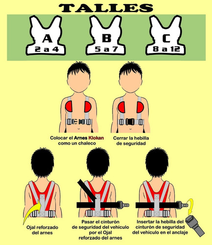 Arnés Para Cinturón De Seguridad .niños