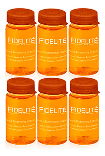 Fidelite 6 Ampollas Keratina Reestructurante Anti Frizz