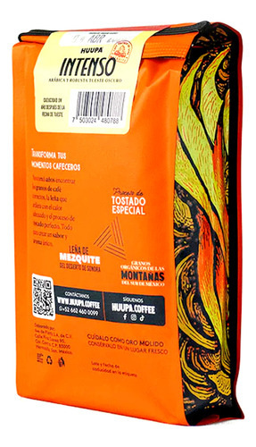 Café Molido Huupa A La Leña Tostado Bolsa 1 Kg Intenso