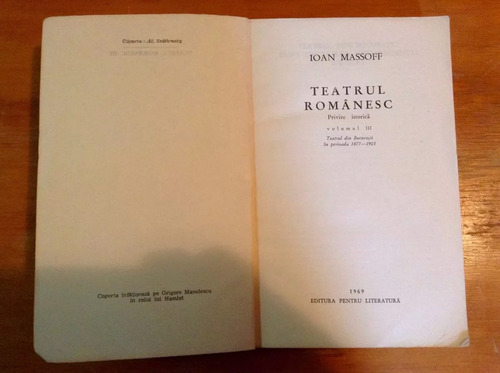 Ioan Massoff Teatrul Romanesc