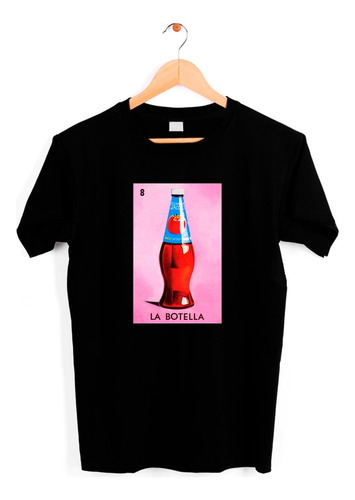 Playera Unisex La Lotería Mexicana La Botella 100% Algodón