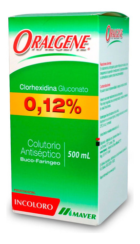 Enjuague Bucal  Oralgene Clorhexidina Gluconato 0,12% 500ml