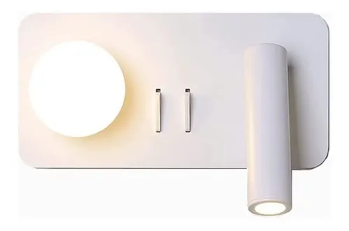 comprar Foco Led Lectura Lampara Pared Moderna Interruptor Ajustable