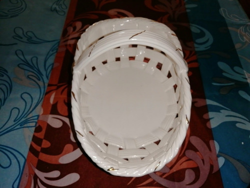 Cesta De Porcelana Para Frutas Grande 