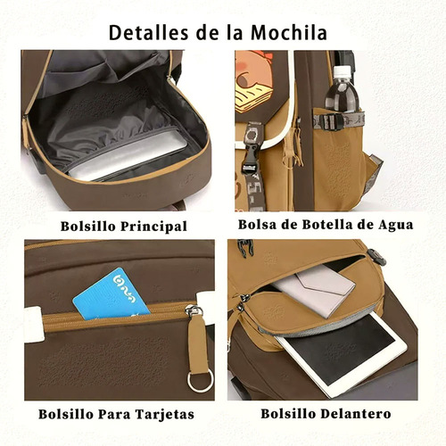 Mochilas Escolares Capibara 2025, Mochilas Para Niños, Mochila De Niña, Regalo Para Niña, Capibara Mochila Escolar Divertida Para Niños, Mochilas Orig Jóvenes D Niños D
