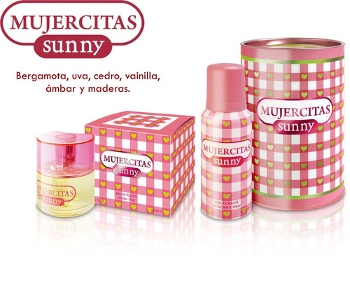 Set Mujercitas Sunny 40 Cc Y Desodorante  Bebés Y Niños