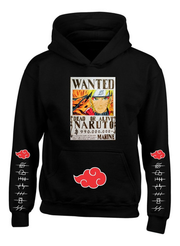 Buzo Naruto Manga, Hoddies  Capota Niños Y Adulto