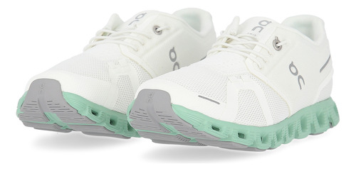 Zapatillas On Running Cloud 5 Mujer En Blanco Y Verde | Moov