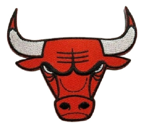 Parche Aplique Termoadhesivo Bordado Chicago Bulls 7,5 Cms.