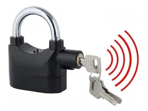 Imagen 1 de 5 de Super Candado Moto Y Bicicleta Con Alarma Fuerte Sonido