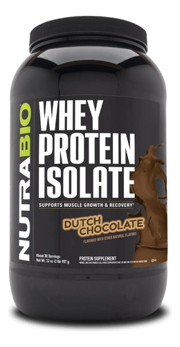 Proteína Nutrabio Whey Protein Isolate 2lbs