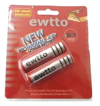 Comprar 2 X Baterias Ewtoo 18650 Recargables De 3500mah 4.2v