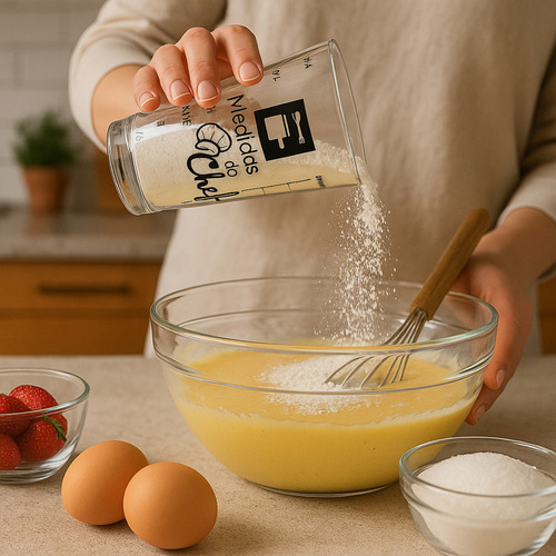 Copo De Vidro Medidor Preparo De Receitas Medida Certa - Rei Dos Térmicos