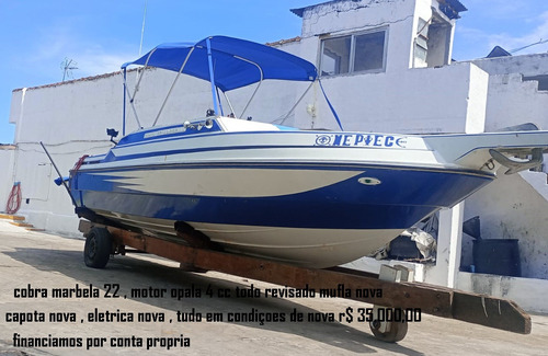 Lancha 22 Cobra Marbela Cabinada Motor Gm 4 Cc Zero Km