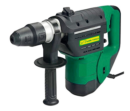 Rotomartillo electroneumático Lion Tools 2891 verde y negro frecuencia de 60Hz con 1000W de potencia 120V