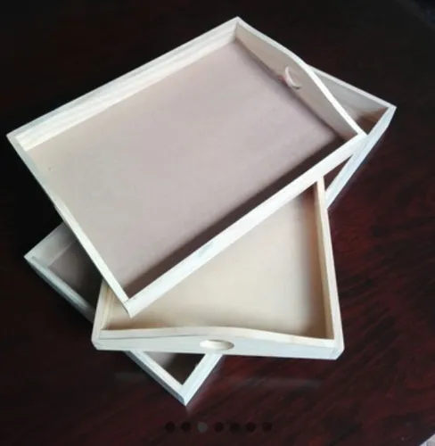Bandejas En Madera Desayuno Artesanos 30x50 Cms