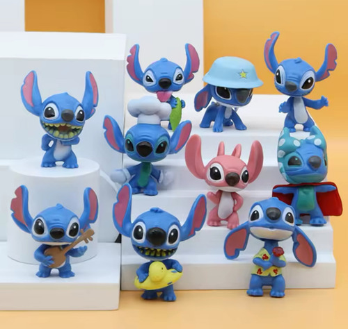 10 Figuras De Stitch Coleccionable
