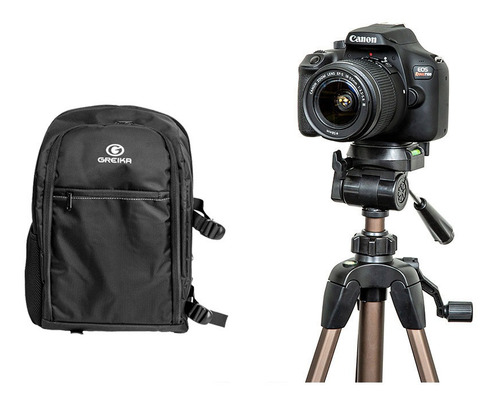 Combo Câmera Eos T100 Com Tripé E Mochila