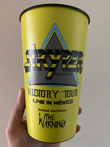 Vaso Oficial Stryper History Tour Mexico 2020 The Warning