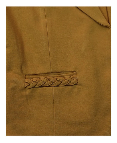 Imagen 5 de 6 de Saco Blazer Cuello Solapa Mujer Juvenil