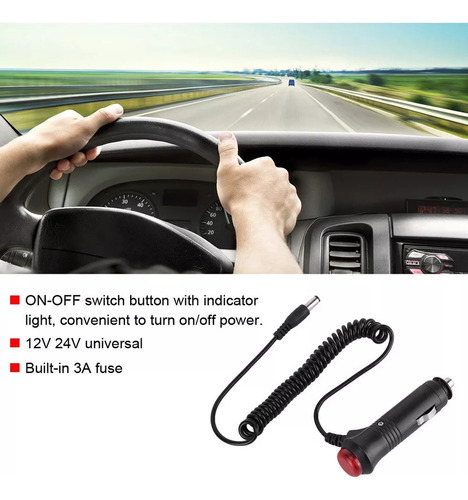 Cable Adaptador De Enchufe For Encendedor De Coche De 12 V