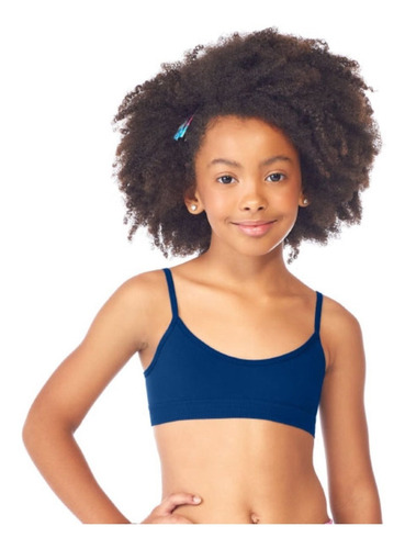 Imagem 5 de 5 de Kit 3 Sutiã Infantil Menina Top Básico Confortável