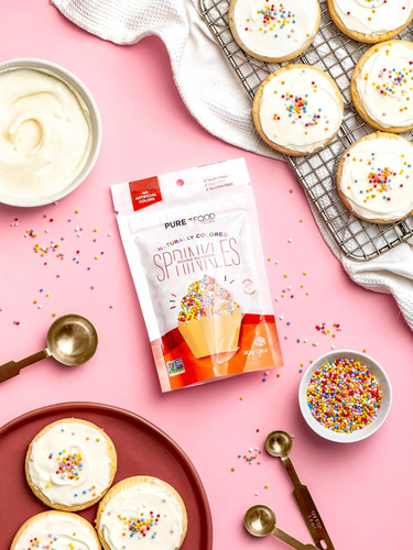 Comida Pura De Estee, Rainbow Nonpareils | Sprinkles Veganos
