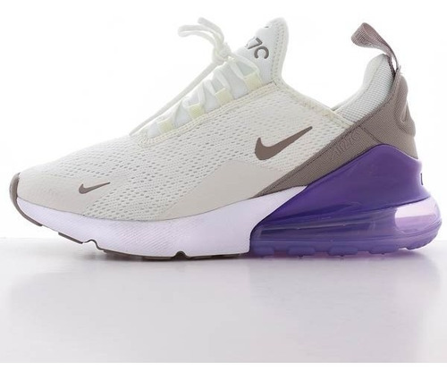 Tenis Nike Max 270 Blanco Morado Mujer |