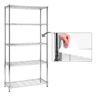 Comprar Estanteria Cromada 5 Estante Forro Acero Resistente Nsf