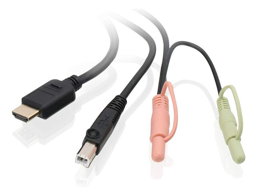 Conjunto De Cable Hdmi Kvm Iogear Usb Con Audio (taa) 6