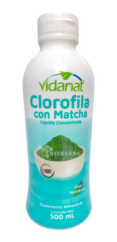 Imagen 2 de 5 de 3 Pzs Clorofila Con Matcha 500 Ml Vidanat.