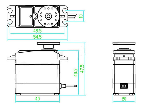 Treedix Mg996r Servo Motor Metal Gear High Torque Servo Moto