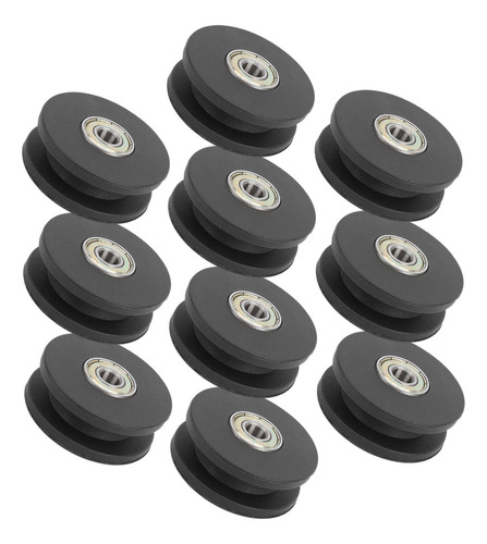 Polea De Gimnasio 10 Piezas 50 Mm Nylon Fitness Rodamientos