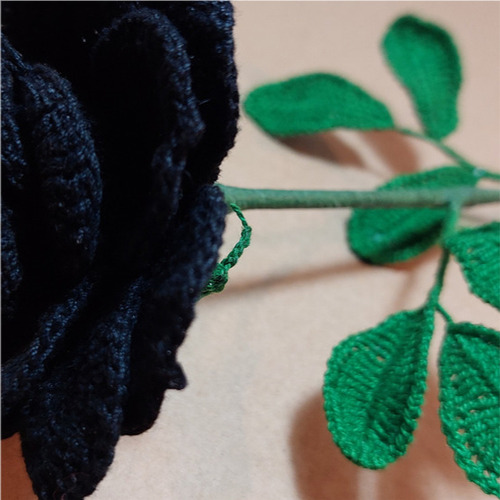 Artificial Rosa A Crochet