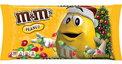 M&m's Navideños De Cacahuete, Bolsa 10 Oz