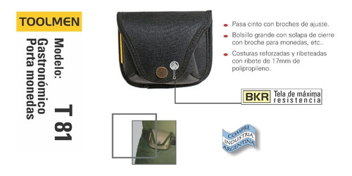 Imagen 2 de 6 de Porta Monedas O Porta Objetos Toolmen T81 Tamaño 90x20x60 Mm