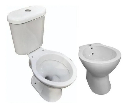 Combo Inodoro Largo + Mochila + Bidet 1 Agujero - Domani .gk