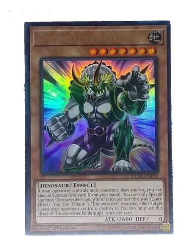 Dinowrestler Pankratops Yugioh Duel Devastator Ultra Raro 