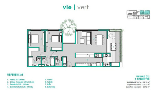 Excepcional 3 Ambientes En Vie Vert Módulo Baqueanos