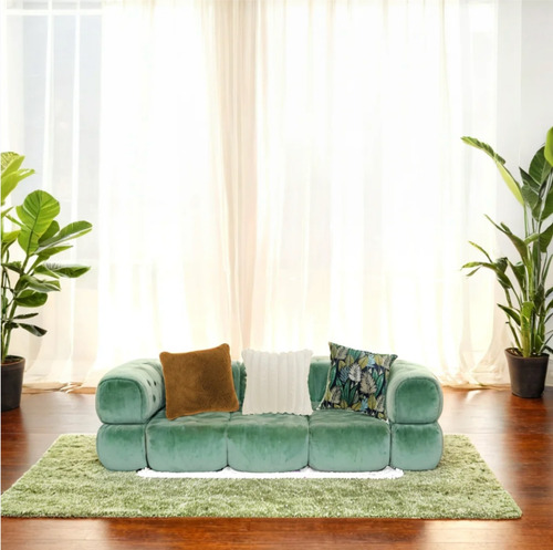 Set 3 Cojines Decorativos Rellenos Cierre 45cm Sala, Cama Azul Petróleo Diferentes Diseños
