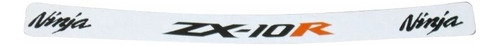 Adesivo Emblema Viseira Compatível Kawasaki Zx10r - Vis06 Cor VISEIRA REFLETIVA KAWASAKI NINJA ZX10R - BRANCO