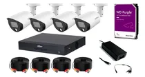 Comprar Kit Dvr 8ch 5mp, 4 Cam 5mp Full Color, 4 Cables Siames, 1tb